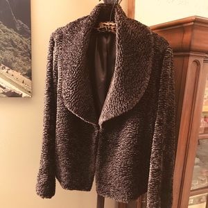 CEJON Boucle’ Shawl Collared Short Jacket